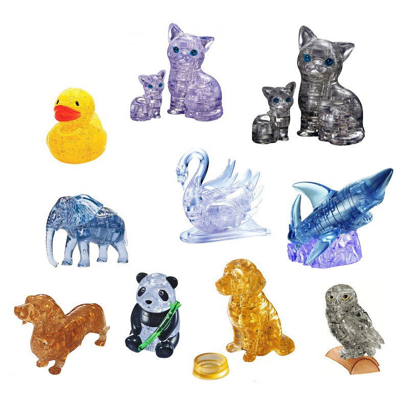 3d水晶立体拼图crystal puzzle宠物/动物系列_7折现价98元