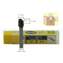Chuanmu V knife 1 4*5 16 TCTV type knife Aluminum plastic plate slotting folding 90 degree angle milling cutter T030420250