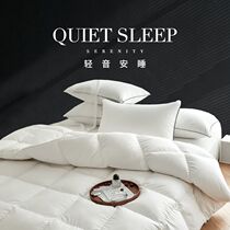 Export North Americas Hilton Five Star Hotel Down Quds 95 thick white velvet quilt winter by the core