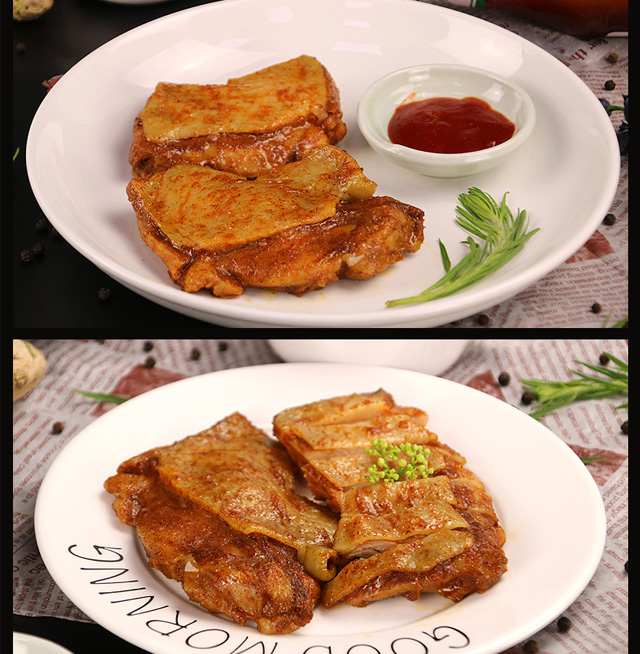 元盛食品 板烧鸡腿排1kg奥尔良川芹照烧鸡腿排微波烧烤汉堡专用