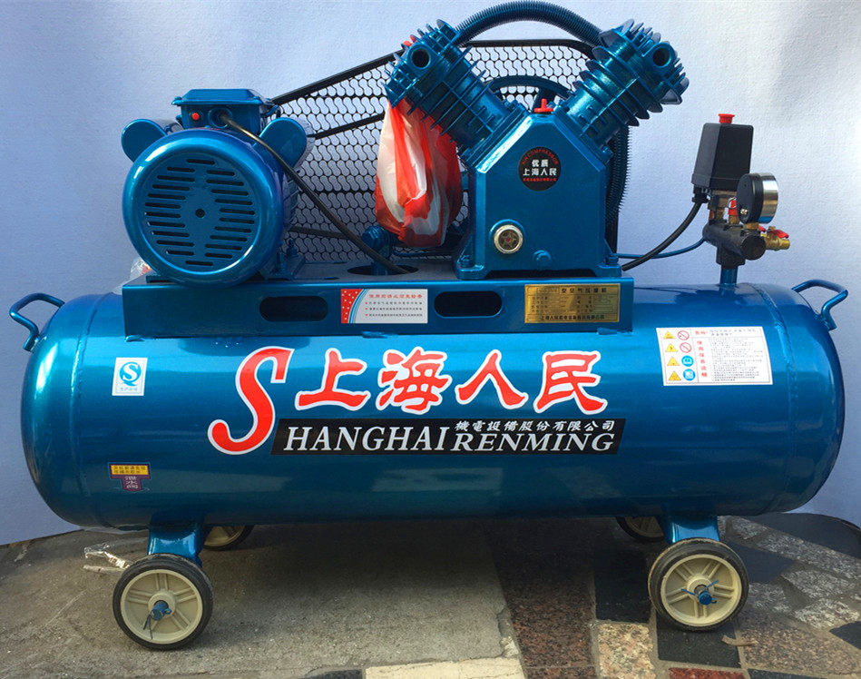 上海人民空压机工业级气泵汽修220v喷漆高压压缩机7.5kw打气泵