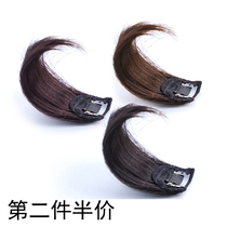 Real hair mini Pad hair piece bangs wig piece no trace invisible female pad hair root fluffy head real person mini