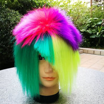 Wig male non-mainstream wig color shooting paragraph burial love exaggerated wig performance props trembling wig