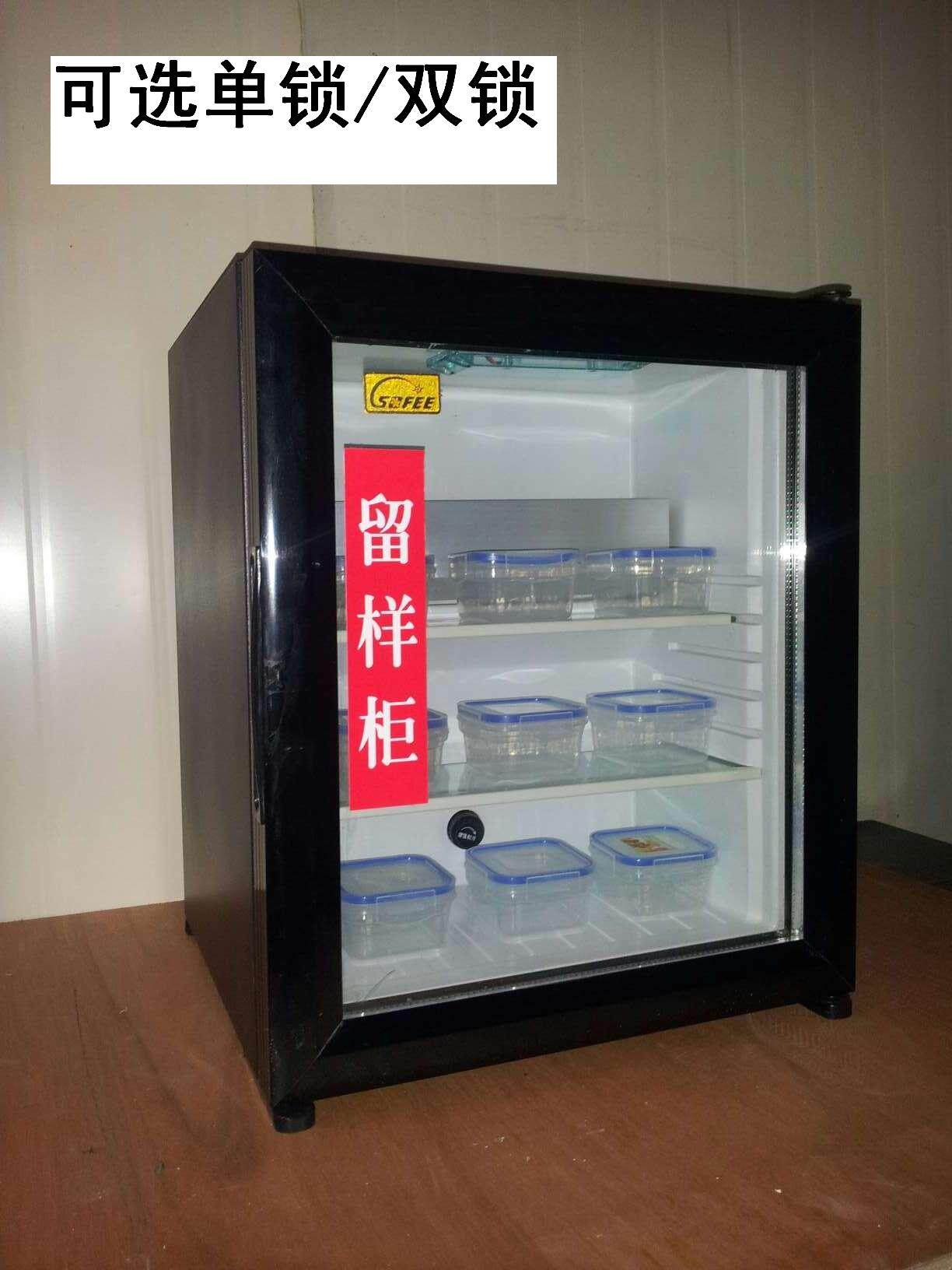 正品索菲牌学校幼儿园食堂带锁双锁大号留样柜冰箱(留样盒另购)