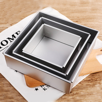 6 inch 8 inch 10 inch anode live bottom square cake mold Cake roll cheese mousse cake mold baking