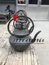 Antique Miscellaneous old objects collection nostalgic pure handmade tin pot teapot antique old goods collection ornaments