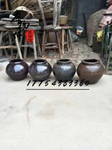 Folk old objects old ceramic jar nostalgic collection rural fish scale jar old Jar Ornaments antique Miscellaneous