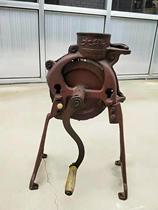Folk old objects nostalgic old farm tools hand-cranked old-fashioned old corn thresher collection ornaments