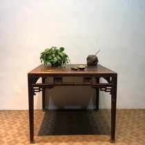 Folk custom old objects elm wood old furniture Ming and Qing old square table old eight fairy table club Teahouse film props ornaments