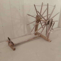 Folklore Nostalgia Collection Old Objects Old Objects Old Farm Furniture Old Textiles Old Spinning Line Car Hand Spinning Textile Machine Cloth Machine Video Props