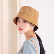 Live Benefits Pure color Korean version fisherman hat early autumn beach hat lady out tour lovers sun hat basin hat