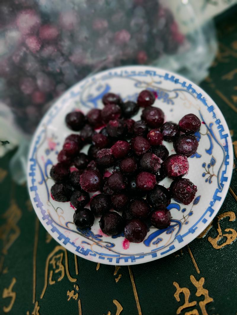 大兴安岭冷冻新鲜蓝莓果肉浆速冻果蓝莓酒新鲜水果烘焙原料1500g