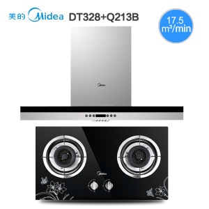 美的欧式吸抽油烟机燃气灶