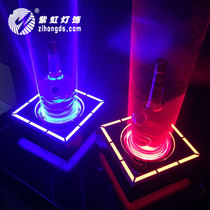 LED charging laser wine bar creative luminous wine champagne cocktail rack wine stainless steel wine tray