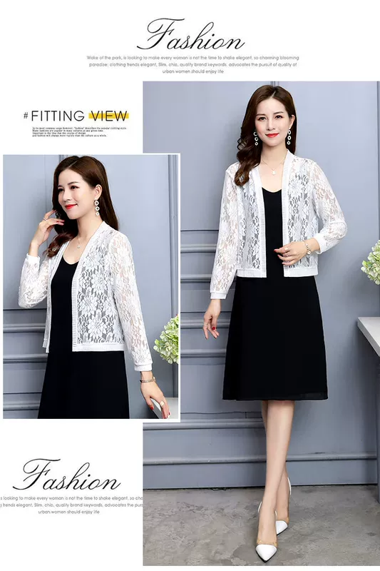 2020 mùa xuân và mùa hè mới áo khoác ren khăn choàng chống nắng quần áo mỏng cardigan của phụ nữ kích thước lớn quần áo phụ nữ nhỏ bên ngoài của phụ nữ đoạn ngắn - Áo khoác ngắn