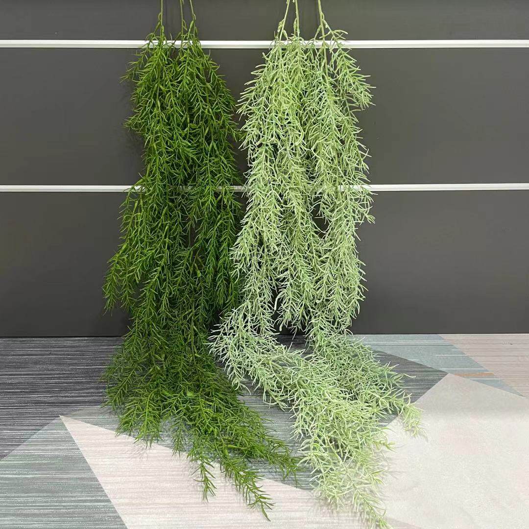仿真绿植壁挂波斯草蕨类草吊顶墙挂吊兰花绿色植物藤条垂吊装饰