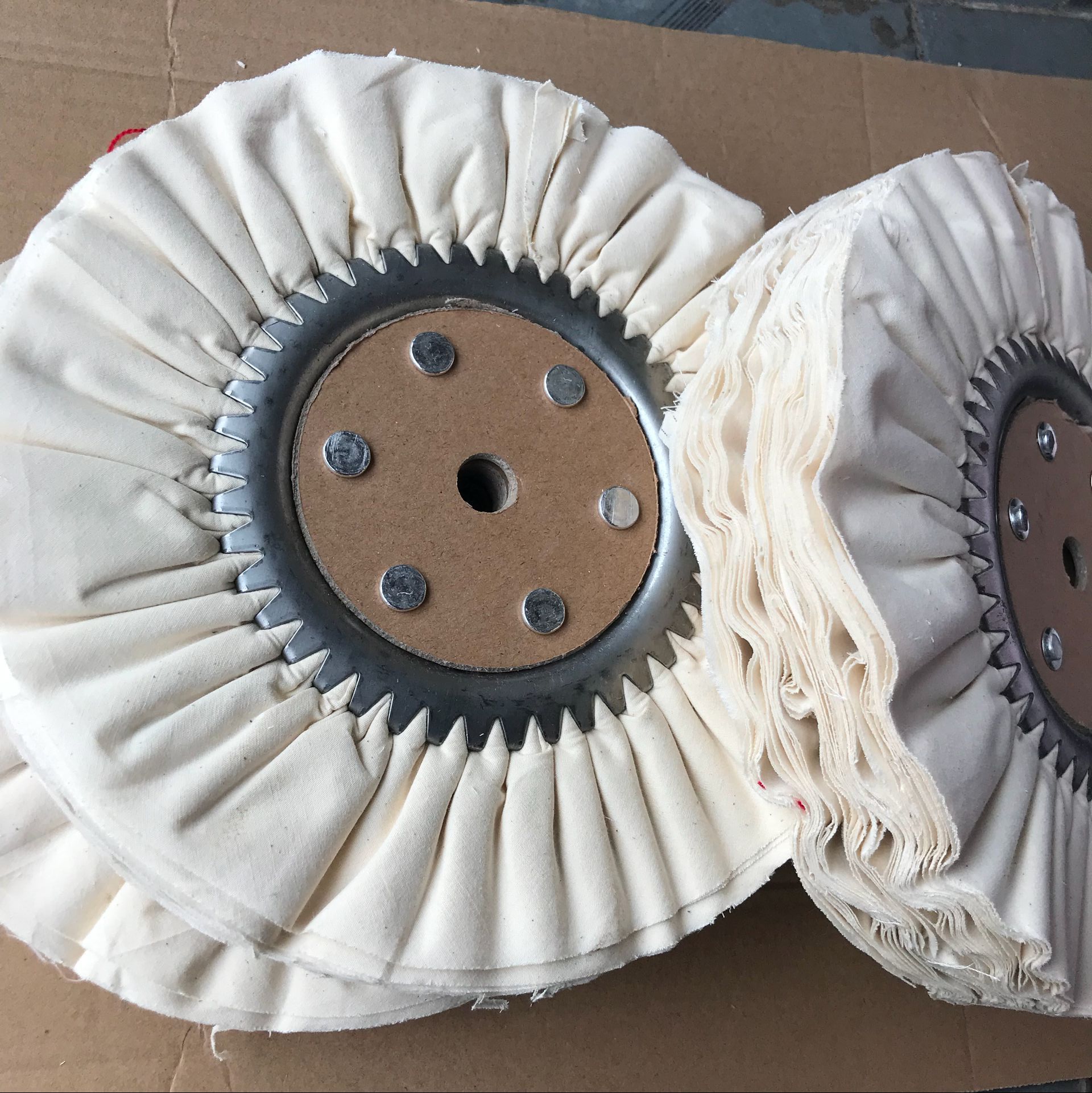 风布轮 白布轮棉布轮 抛光布轮 亚克力木器漆钢琴漆镜面白布轮