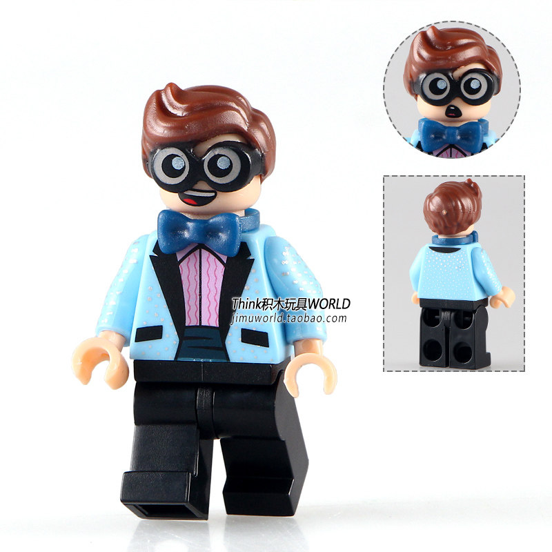 品高pg8042 蝙蝠人风筝人双面人罗宾布鲁斯韦恩拼装积木人仔玩具