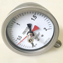 Double pointer pressure gauge Y-100 60KPA Y-150BF stainless steel memory pressure gauge 0-1 6MPA