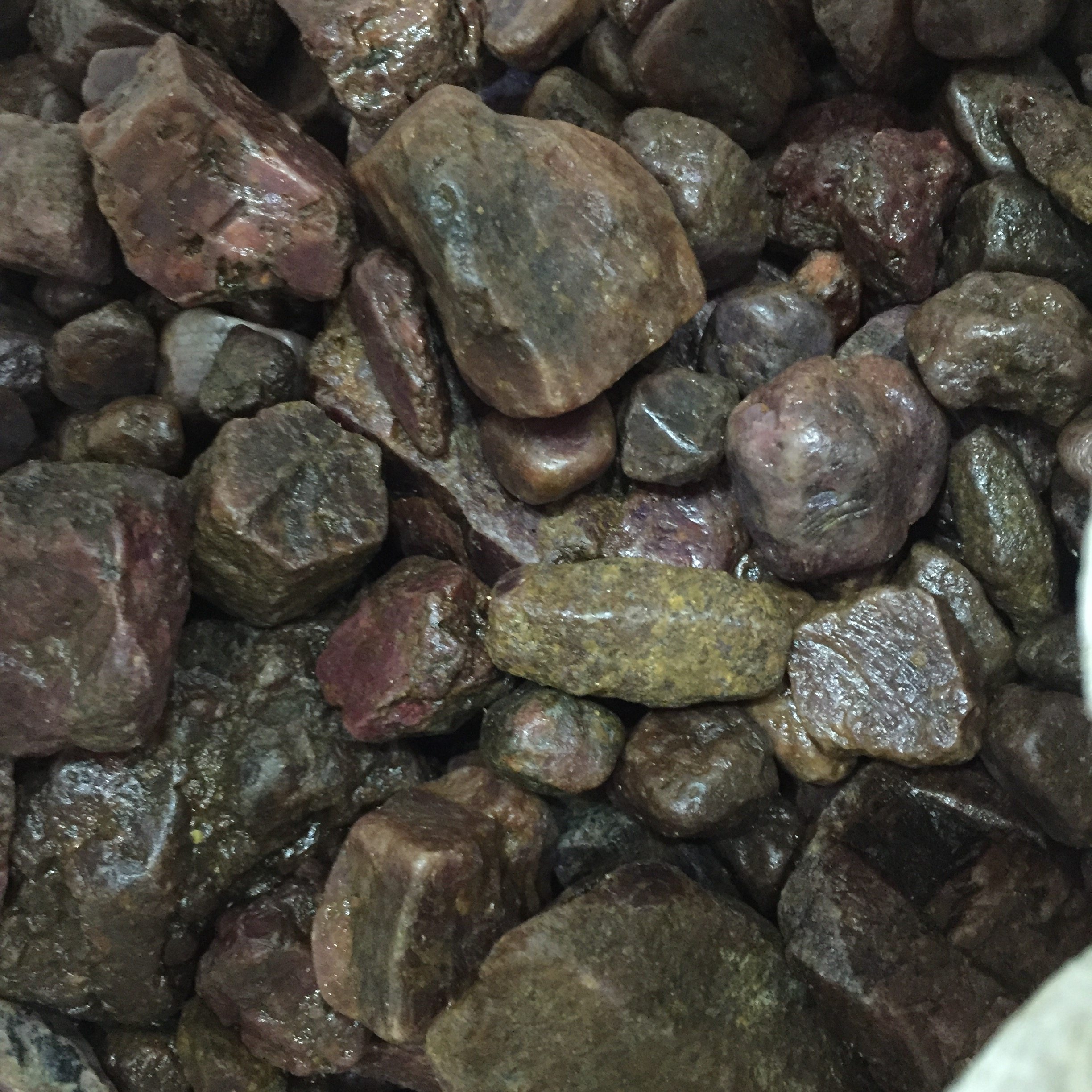 天然原矿马达加斯加红宝石 红刚玉原石 练手料 珠料 雕刻料