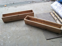 Birch tree trunk decoration base base plate Entrance window screen background wall partition Solid wood box Wood stick wood frame