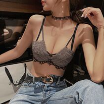 Collection of auxiliary milk underwear Female small breasts gathered on top of thin section Deep V Comfort No Steel Ring Girl Adjusted Bra Suit