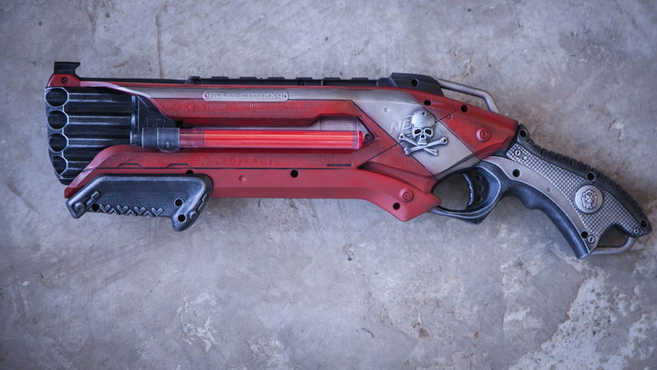 nerf八管软弹枪995632发射器科幻电影道具cos创意鬼面双灯_7折现价598