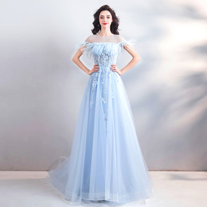 Marriage Fairy Feather Bride Marriage Toastmasters Wedding Dress  