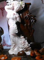 Has been attached to the appreciation of Tianjiao Dushan Jade hibiscus red beauty ornaments natural jade sexy beauty naked woman pickling Lotus