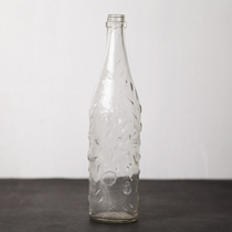 British 60s large vintage glass bottle vintage difference vase art retro decoration