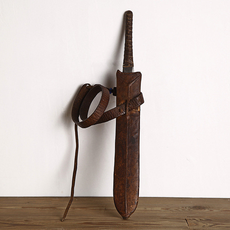 德国淘回 欧洲中世纪末期 古董猎人刀 私人手工刀 精品刀剑收藏