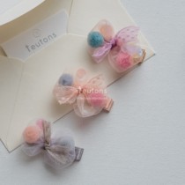 The rest of the last order out of Korea Princess seersucker hair clips High quality and cute Handmade hair accessories are sold out