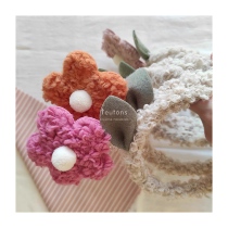 Pure wool spring hand-made small flower jumping sun flower export original single headband pure handmade home cute age reduction