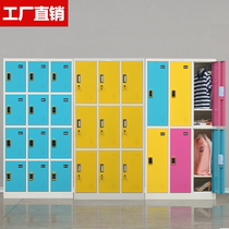 Colour Iron Sheet More Wardrobe Staff Cabinet Beauty Salon Deposit Bag Cabinet Gym Dressing Cabinet With Induction Lock Lockers