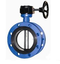 D341X-16 Flanged turbine butterfly valve manual cast iron DN50 65 80 100 150 Large quantity can be talked about