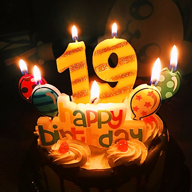 生日蜡烛儿童成人数字蜡烛卡通创意无烟小蜡烛生日派对用品装饰