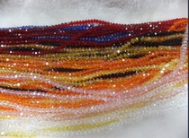 Crystal beads to be made of artificial crystal 4X6 number