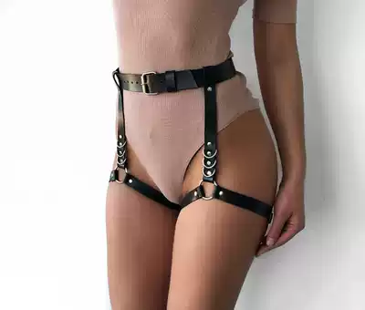 Men and women can use soft leather garters, restraints, thigh rings, sexy SM fetish style props, buckles, fun