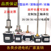 20 28 35 42 57 LINEAR SCREW STEPPER MOTOR 10-500MM THROUGH BALL SCREW MOTOR