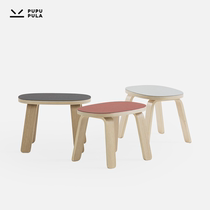 (Yu Sold in May) PUPUPULA Several stool Nordic minimalist childrens stool solid wood multi-laminate small bench