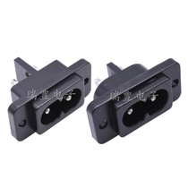 AC power socket 2 holes AC8 word socket 8 word tail charging socket 8 word socket charging port welding wire connector