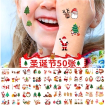 Christmas Tattoo Stickers Stickers Christmas Face Stickers Snowflake Bells Santa Claus Christmas Tree