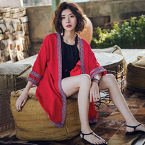 Bali seaside resort shawl bikini blouse cardigan Thai beach coat sunscreen swimsuit outer coat