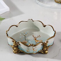 Office deer home decorations creative fashion European personality windproof ornaments ashtray living room trend large