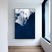 Fashion Klein Living Room Abstract Genguan Modern Minimalist Decoration Painting Blue Bedroom Nordic Restaurant Hanging Painting Fresco
