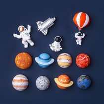 Cosmic NASA Apollo Astronaut Refrigerator Sticker Happy Planet Space Shuttle American Magnetic Space Sticker Magnet