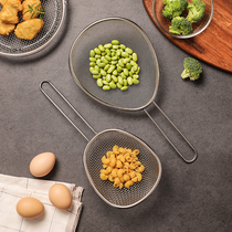 304 Not embroidered steel leaking spoon Home Kitchen Soy Milk filter Scoop Spoon Oil Pan Strainer Drain deity Food Grade