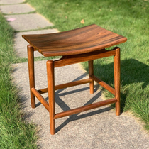 Walnuts Wood Dollar Bench Small Square Bench Log Solid Wood Small Round Stool Home Adult Children Short Stool Doorway Swap stool