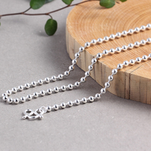 Серебряное ожерелье, женская серебряная ключица, индивидуальность, мужчина, длинный ребенок, шарики, 99 ног, серебро, цепь без подвески.