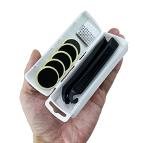 Mountain road bike tire repair tool combination cold patch inner tube glue patch pry bar rubber free patch